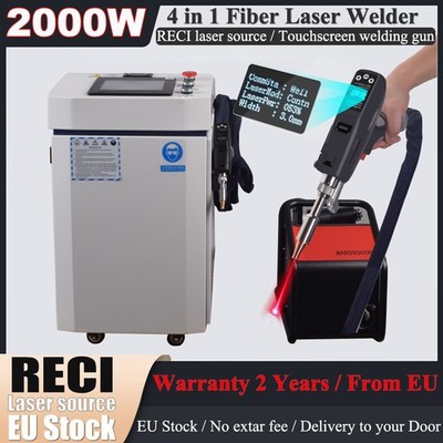 RECI 2000W Handheld 4 IN 1 Welding Cutting Machine For Metal Steel Aluminum EU