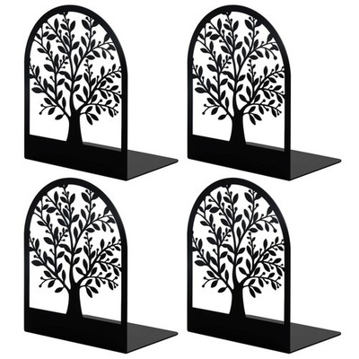 2 Pair Book Ends Bookends Tree Book Ends for Shelves Modern Book Ends Decorative