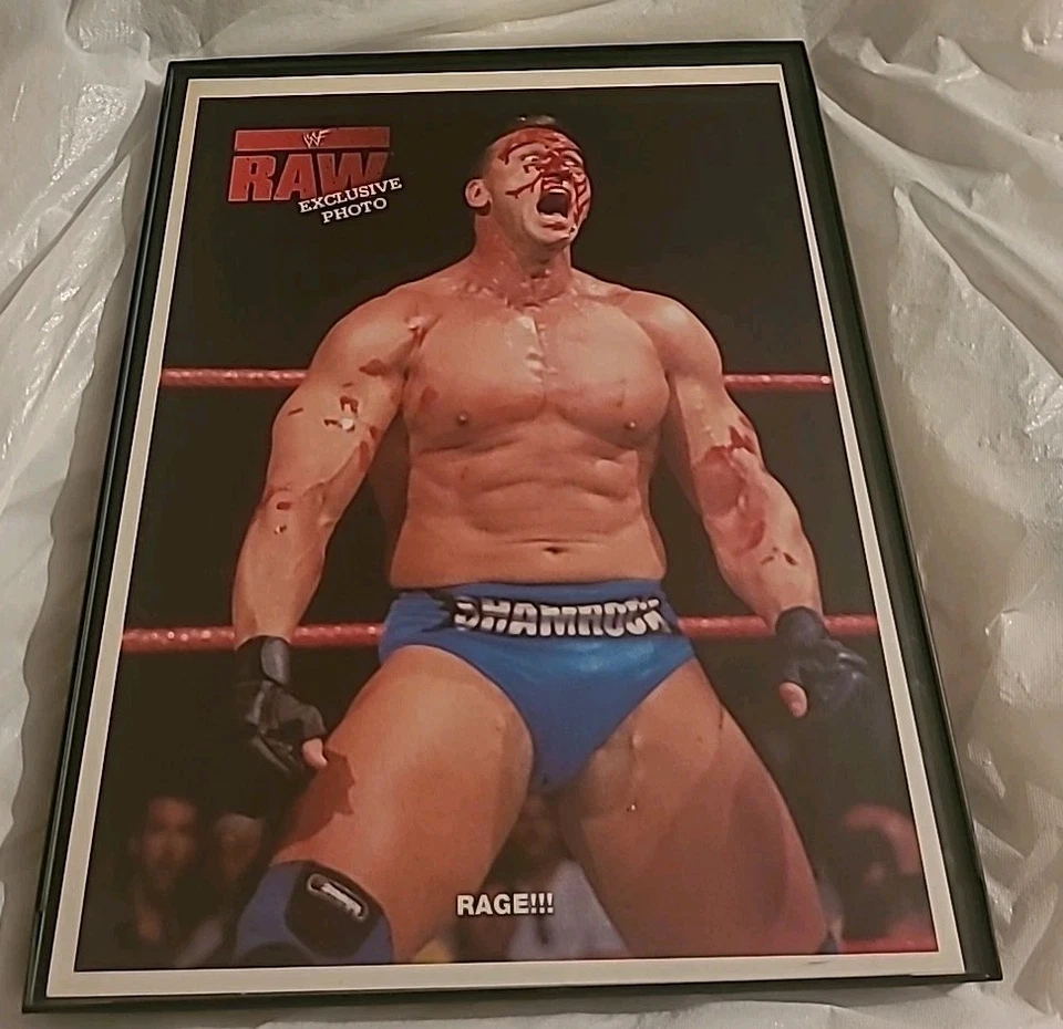 WWF Ken Shamrock Photo Framed 8.5x11 1999 - Image 1 of 1
