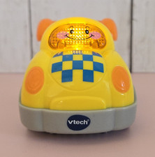 VTech Go Go Smart Wheels Yellow Race Car Vehicle Toy Lights Sounds Tested-Works