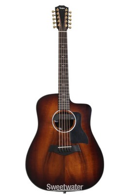 Taylor 260ce-K DLX Acoustic-electric Bajo Quinto - Shaded Edgeburst