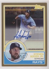 2018 Topps 1983 Topps Design Auto Gold 28/50 Steven Souza Jr #83A-SS Auto 03wr