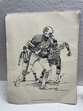 Vintage 1983 Doug Williams Improvises For Yardage NFL. art Print Washington
