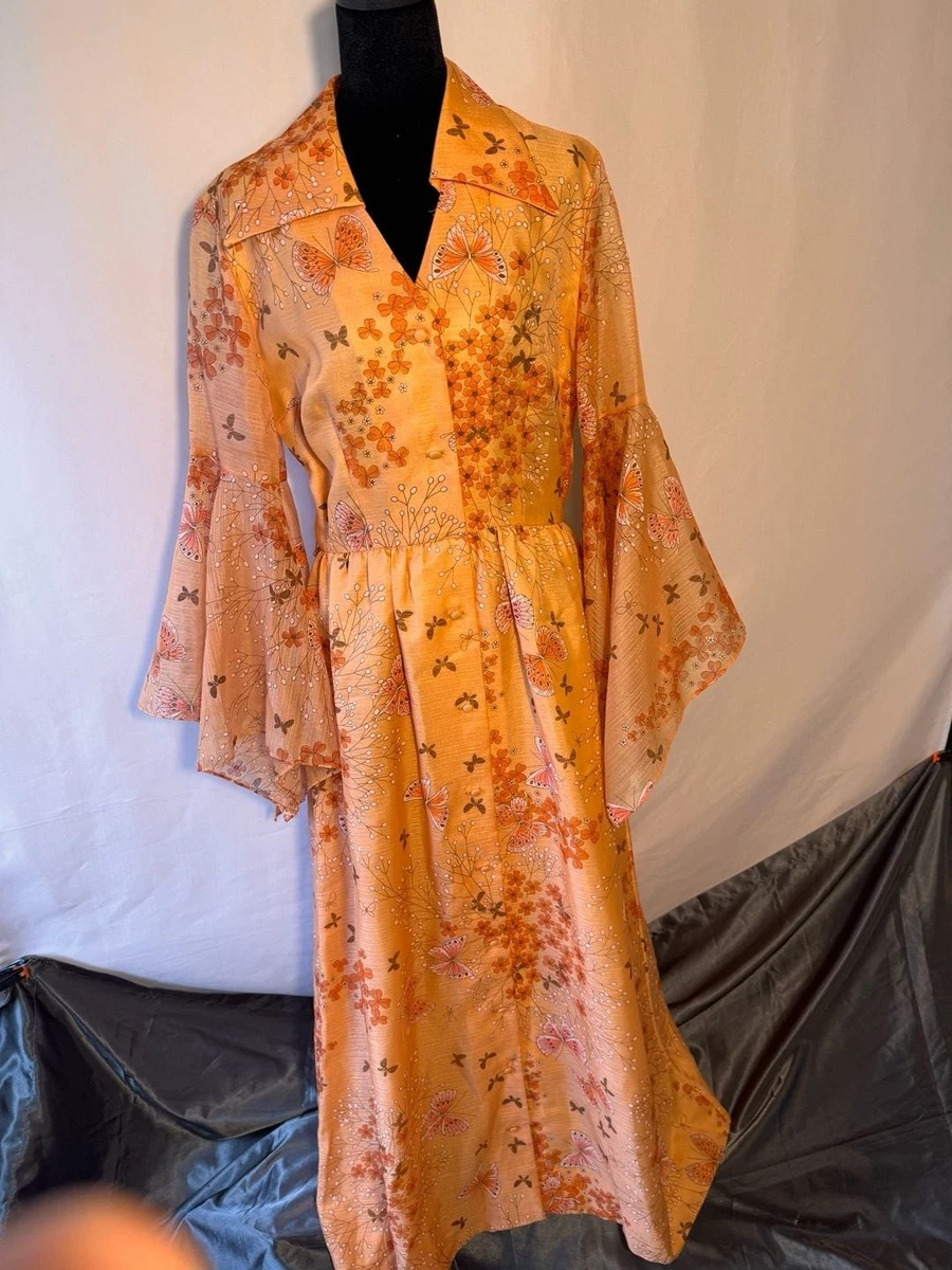 chinese dress ladies 1970s Silver Blue Metallic Jewel Waist Maxi Dress – Palm Beach Vintage main image 0