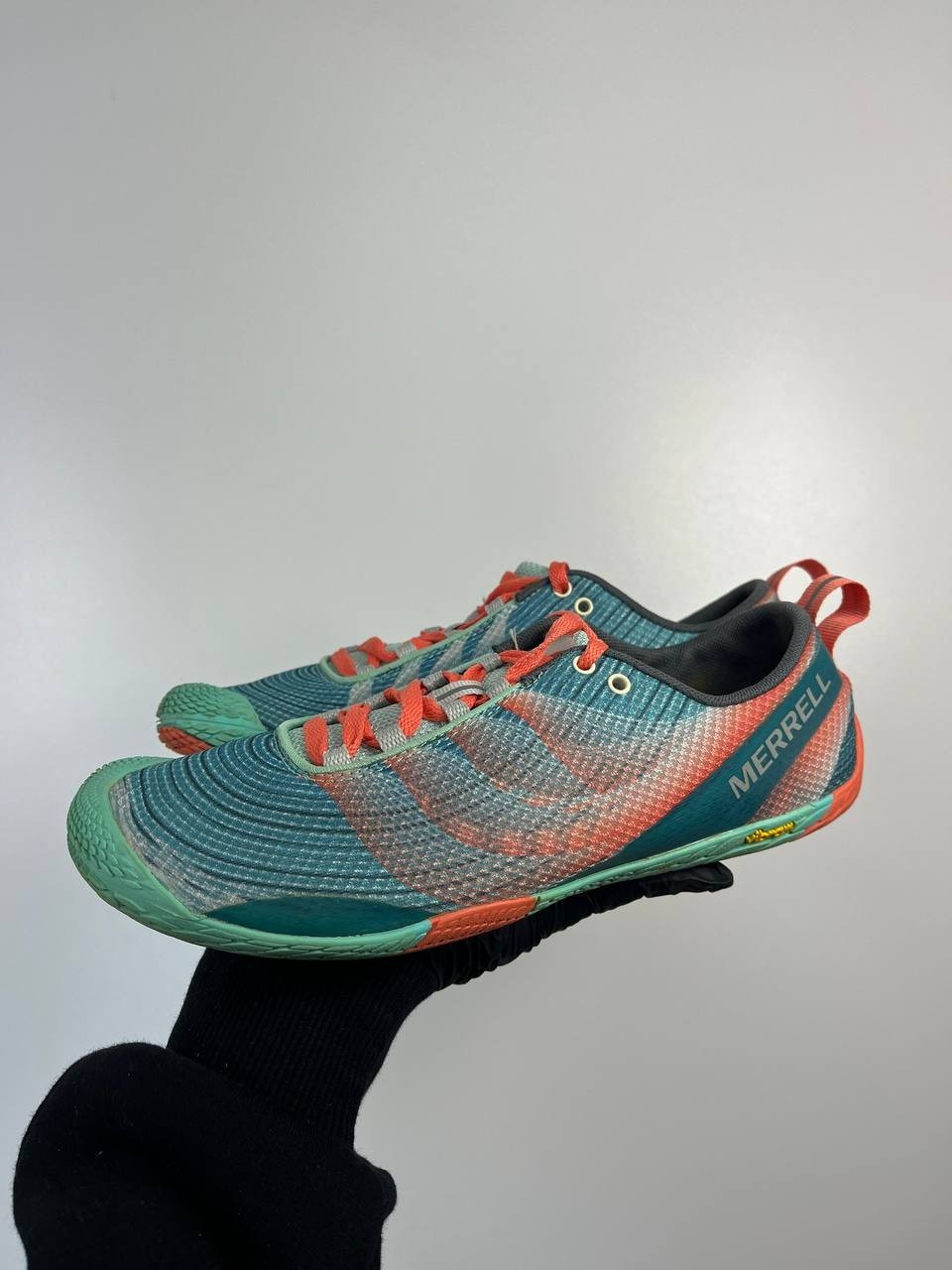 Merrell Vapor Glove 4 Trail Running Zapatos Verde Naranja Mujer Talla 39