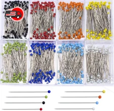 Sewing Pins 800 Pcs Straight Quilting Pins 1.6 In Glass Ball Head Pins For Fabri