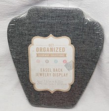 Lot of 3 New Blue/Gray Necklace Display Easels 7.37 x 8.25