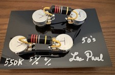 Gibson Les Paul Estilo Años 50 Cableado 550K CTS Juego Combinado Ollas de Eje Largo Dividido