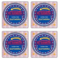 El Cometa 4 Pack Acoustic Guitar String Sets | Juego de Cuerdas Guitarra