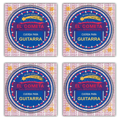 El Cometa 4 Pack Acoustic Guitar String Sets | Juego de Cuerdas Guitarra