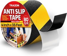 Grip Tape - Heavy Duty Anti Slip Tape for Stairs Outdoor/Indoor Waterproof 4Inch