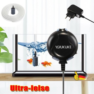 Sauerstoffpumpe Belüfter Teich Aquarium Oxygen Luftpumpe Membranpumpe Pumpe 1W