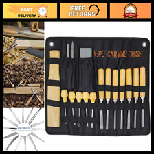 16PCS Professional Wood Carving Tool Set - Premium Knives, Chisels Whetstones