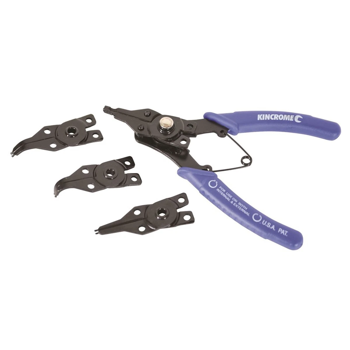 KINCROME 5 Pieces Combination Circlip Plier Set 160mm Internal & External 17294