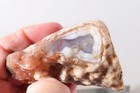 Morocco Agate lapidary 6.5 oz  Nodule faced rough lot Ar — photo 7