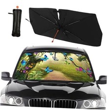 Fairy Butterfly Car Windshield Sun Shade Umbrella Sunshade Block UV Rays Sun