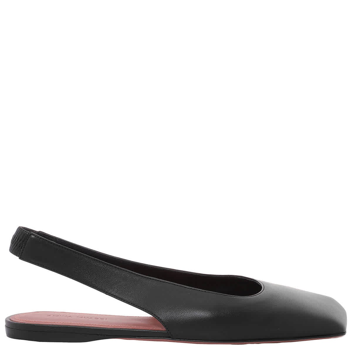 Туфли на плоской подошве Amina Muaddi Nappa Black Ane 66590₽