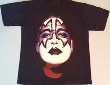 Ace Frehley Full Big Face Shirt Classic Black T Shirt Full Size S-5XL