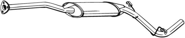 Bosal MittelschalldäMpfer 282-755 FüR Felicia 785 781 Favorit 787 Skoda Forman 1-image