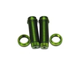 STPST3766XG ALUMINUM BIG BORE THREADED REAR SHOCK BODIES: GREEN (2)