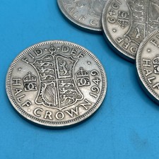 1949 King George VI Half Crown British Rare Coin, good quality coins