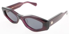 VALENTINO V TRE VLS 101B Sunglasses PURPLE / GOLD Frame GREY Lenses 51 mm