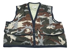 Vintage Cabela's Hunting Snap Camo Men's Camo Vest Size 2XL Made USA