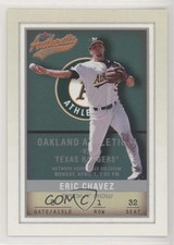 2002 Fleer Authentix Front Row 136/150 Eric Chavez #28 8y6