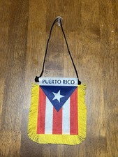 Puerto Rican Window Flag Great For Car Window 4"X6" 2 Sided HQ Printed