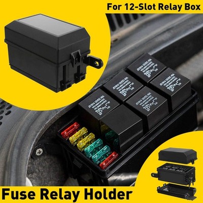 Universal 12V Waterproof Automotive Car 6 Way Fuse Relay Box Module Sealed X