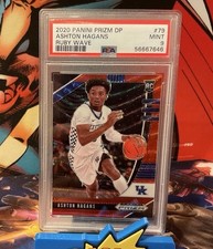 🔥2020 Panini Prizm Draft Pick #79 Ruby Wave Rc Ashton Hagen 🔥Psa 9