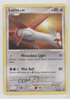 Latias Pokémon Diamond & Pearl Great Encounters #22 2008