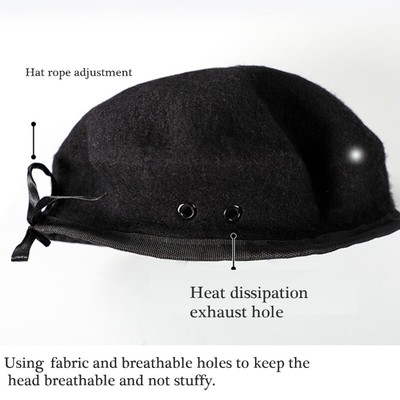 Captain Caps Golden Badge Caps Wool Security Uniform Accessories