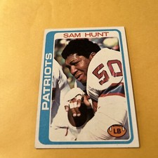 1978 Topps Sam Hunt New England Patriots 461 Mid Grade Free Shipping 