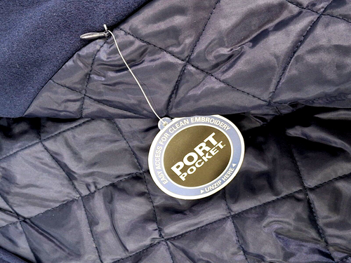 Sport-Tek Insulated Men's Letterman Jackets with Hoodie-Navy/Gray Various Sizes - Picture 5 of 7