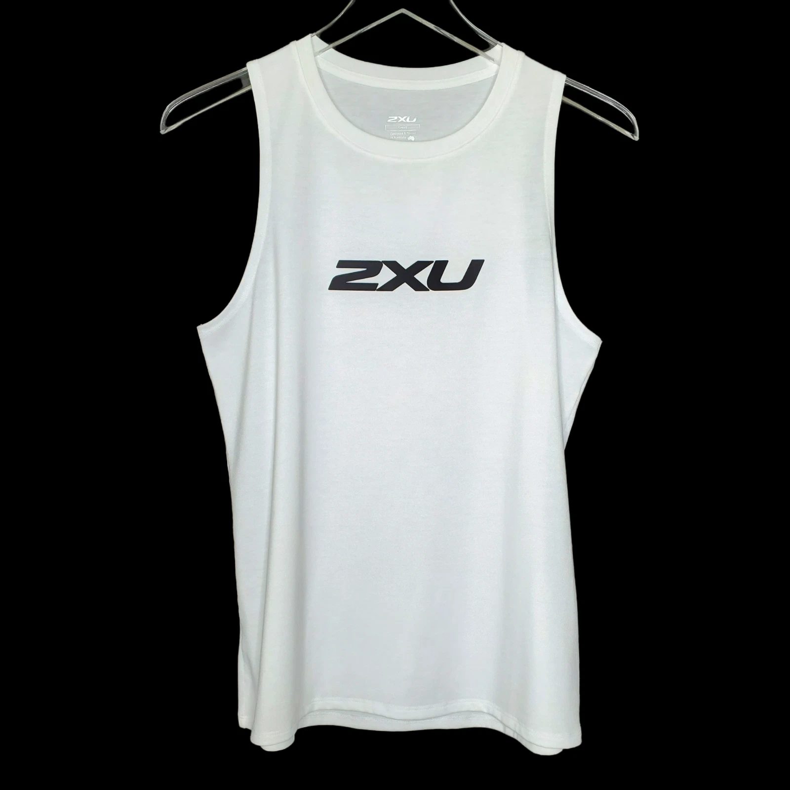 2XU Running Training Tank Top S White Logo Sleeveless Athleisure Women's