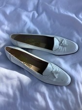 Womens 1980s white Ferragamo shoes