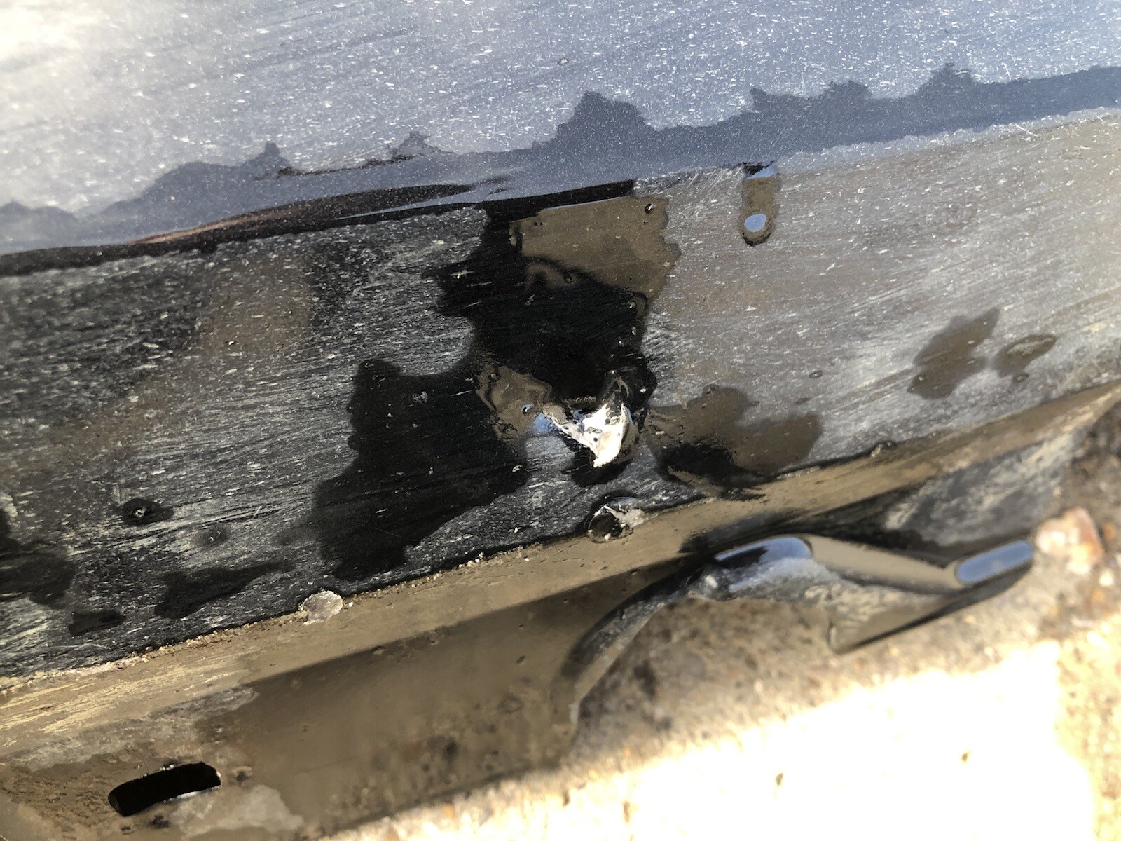 2007 BMW 3 Series M Sport E92 Drivers O/s Side Skirt Black  