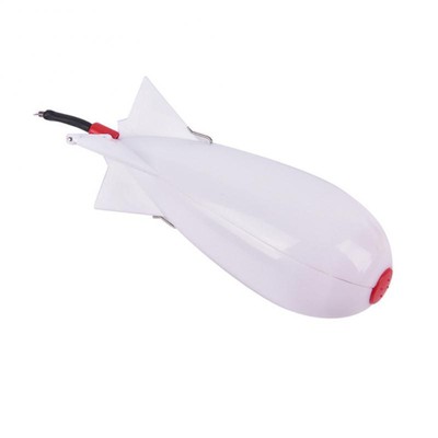 Fishing Spomb Rocket Shape Spod Fishing Feeder Float Bait Holder Attract Carp Ac