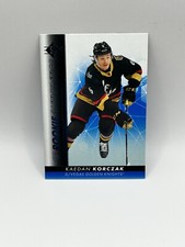 2022-23 SP Retail Rookie Authentics Blue Kaedan Korczak #136 Rookie RC