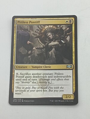 Magic the Gathering Einzelkarte Pitiless Pontiff bespielt