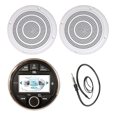 marine gauge radio with speakers