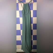 NWT Show Me Your MuMu Amanda Maxi Dress in Silver Sage Crisp - Size S