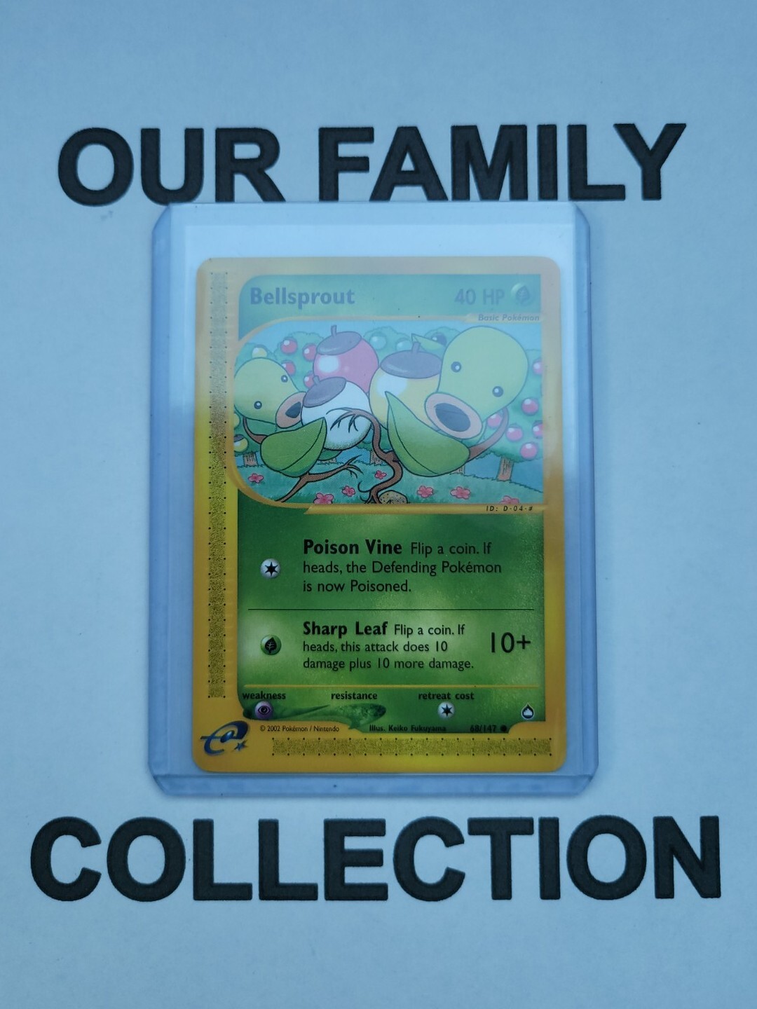Bellsprout -  68/147  - Common E Series NM Aquapolis Pokemon