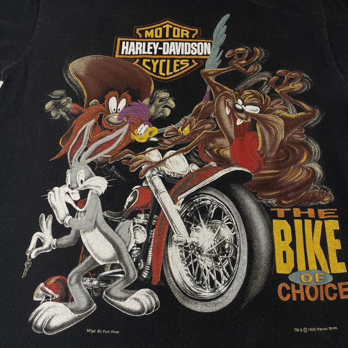 Vintage Harley Davidson Small T-shirt Warner Brothers Las Vintage Harley Davidson Small T-shirt Warner Brothers Las