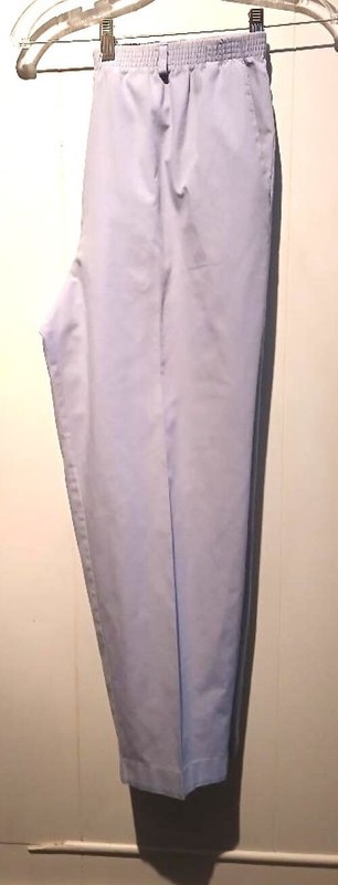 Used Women’s 16 Light-blue Elastic-waist, Relaxed-fit Pants by Alfred Dunner