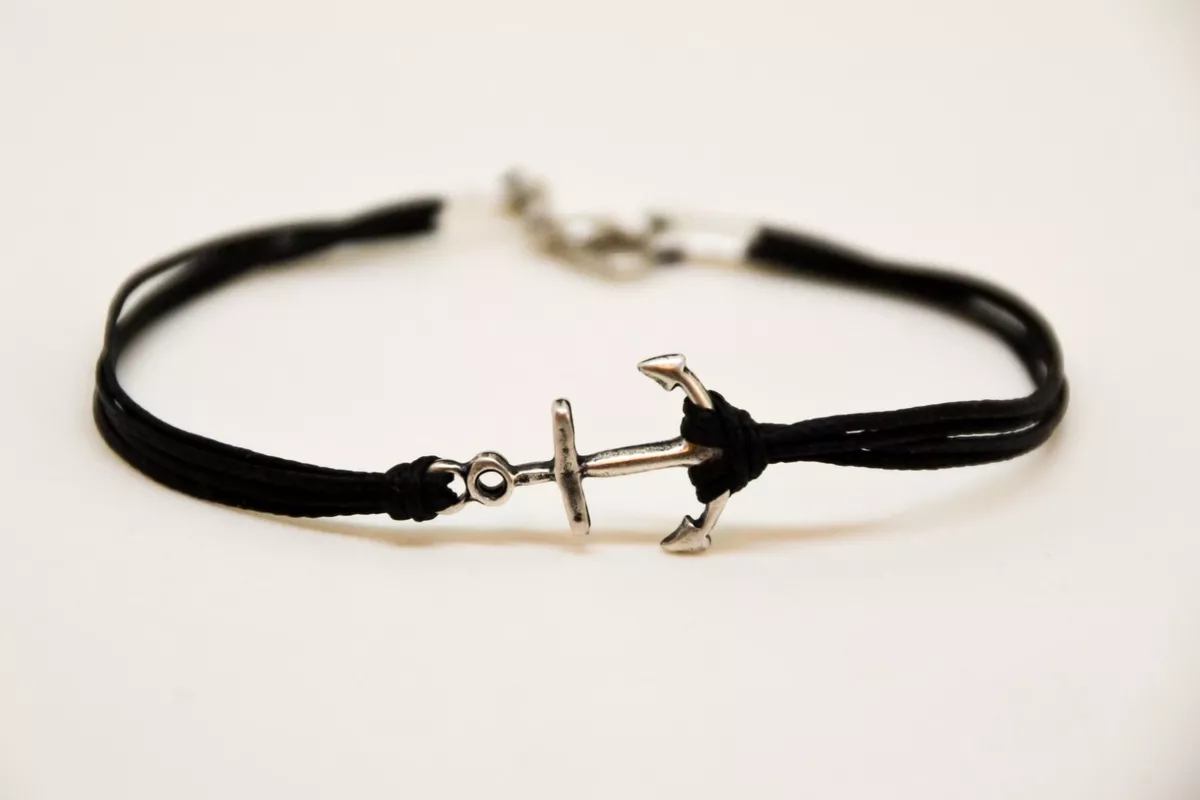Nautical anchor deals bracelet