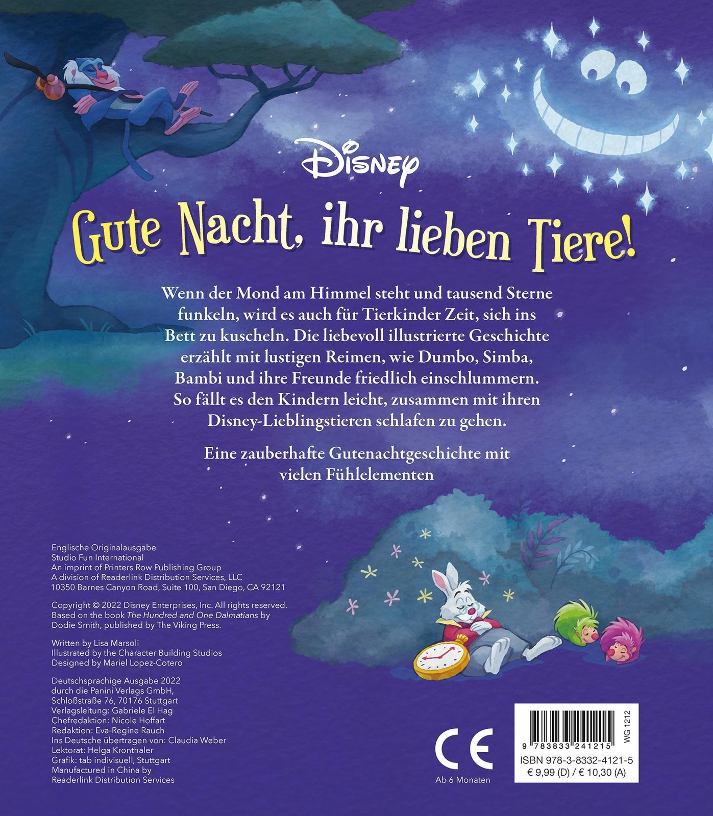 Thumbnail - Lisa Marsoli | Disney: Gute Nacht, Ihr Lieben Tiere | Buch | Deutsch