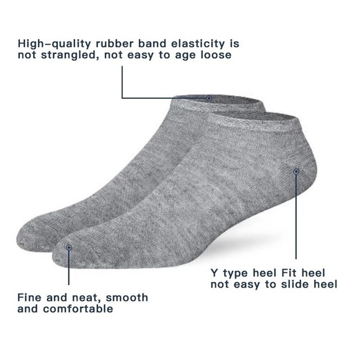 Socks women, 15 pairs ( 5 White, 5 Grey, 5 Black) - Picture 8 of 9
