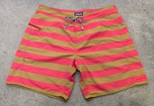 Patagonia Minimalist Wavefarer Board Shorts - 19" Men's Sz 38 Ochre Reddish-pink